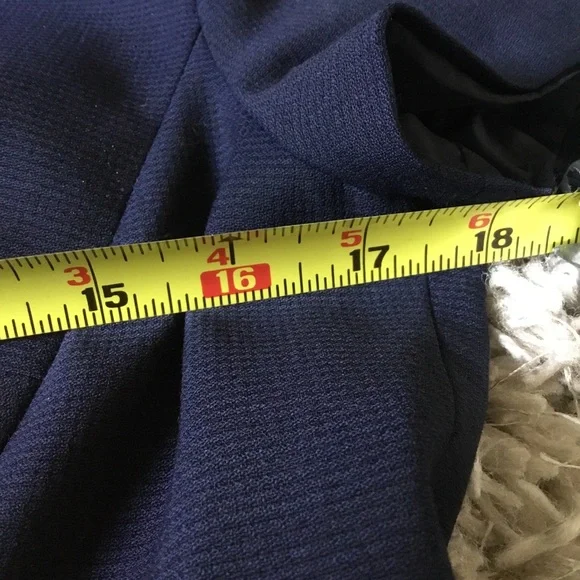 Reiss size 8  Elegant Navy Blue Dress - Picture 6 of 13